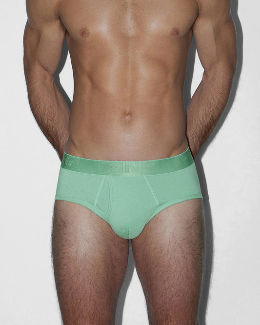 Flex Fly Front Brief Sage Green - back view