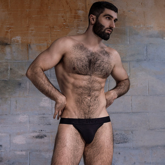 Flex Jock Black - front view