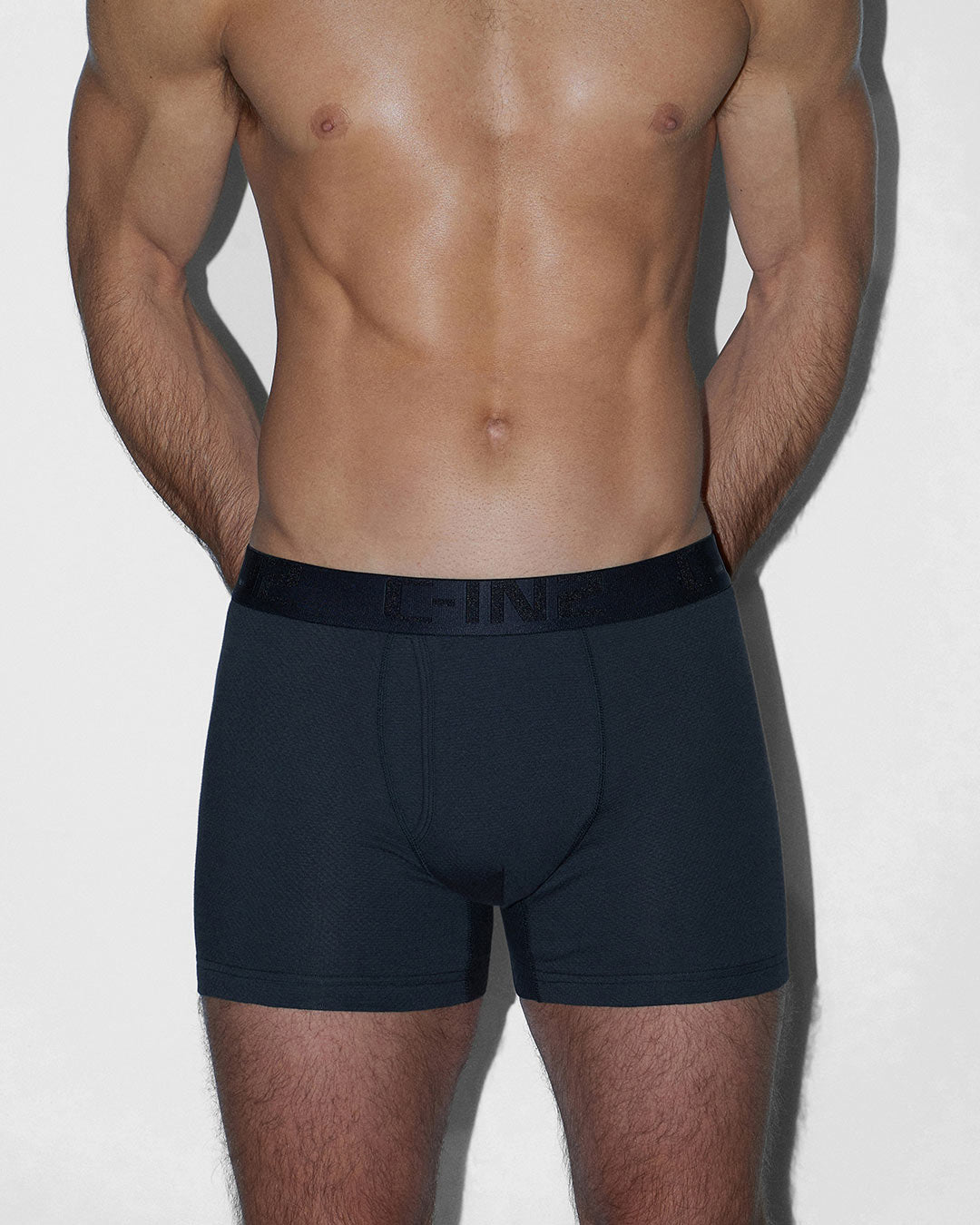 Flex Boxer Brief 5" Inseam Black - back view