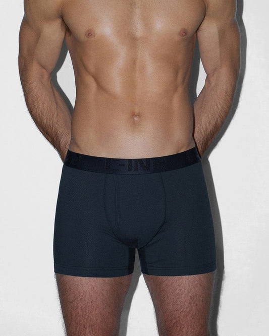 Flex Boxer Brief 5" Inseam Black - back view