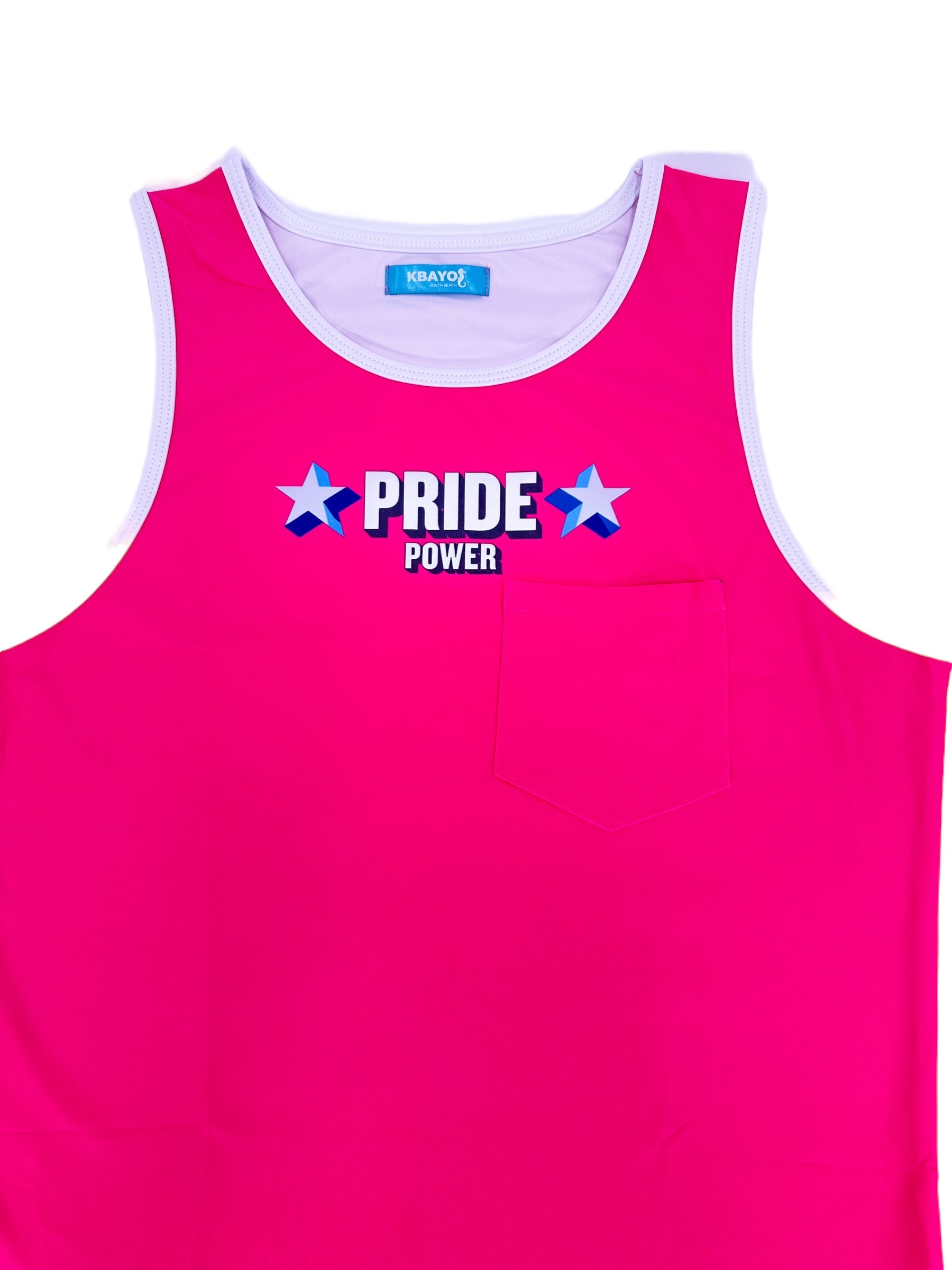 PRIDE POWER Pink Tank Top | MEN TANK TOP | KBAYO | OUTFAIR | OUTFAIR