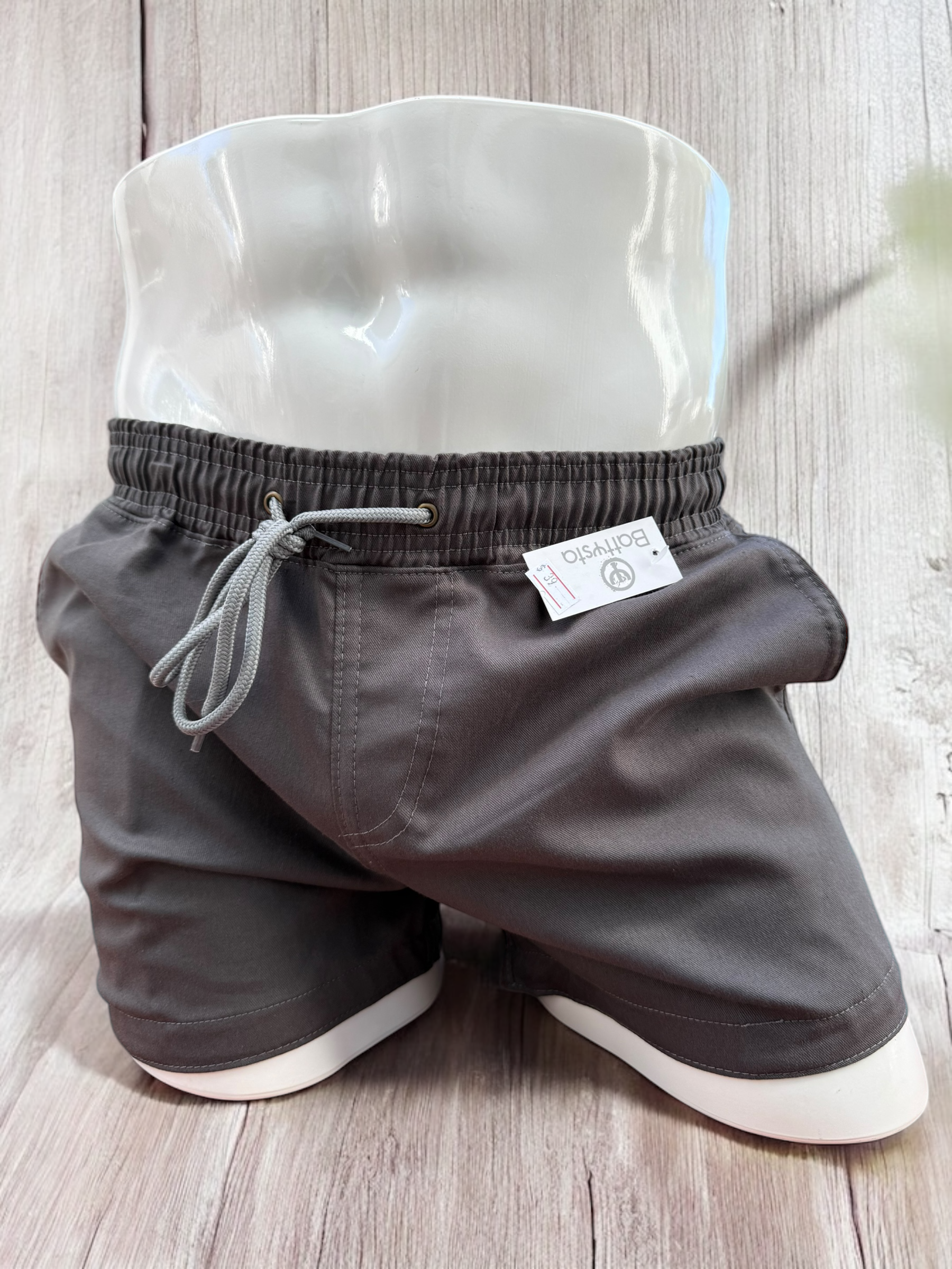 Grey Drill Shorts 2.5 Inches | MEN SHORTS | BATTYSTA | OUTFAIR | OUTFAIR