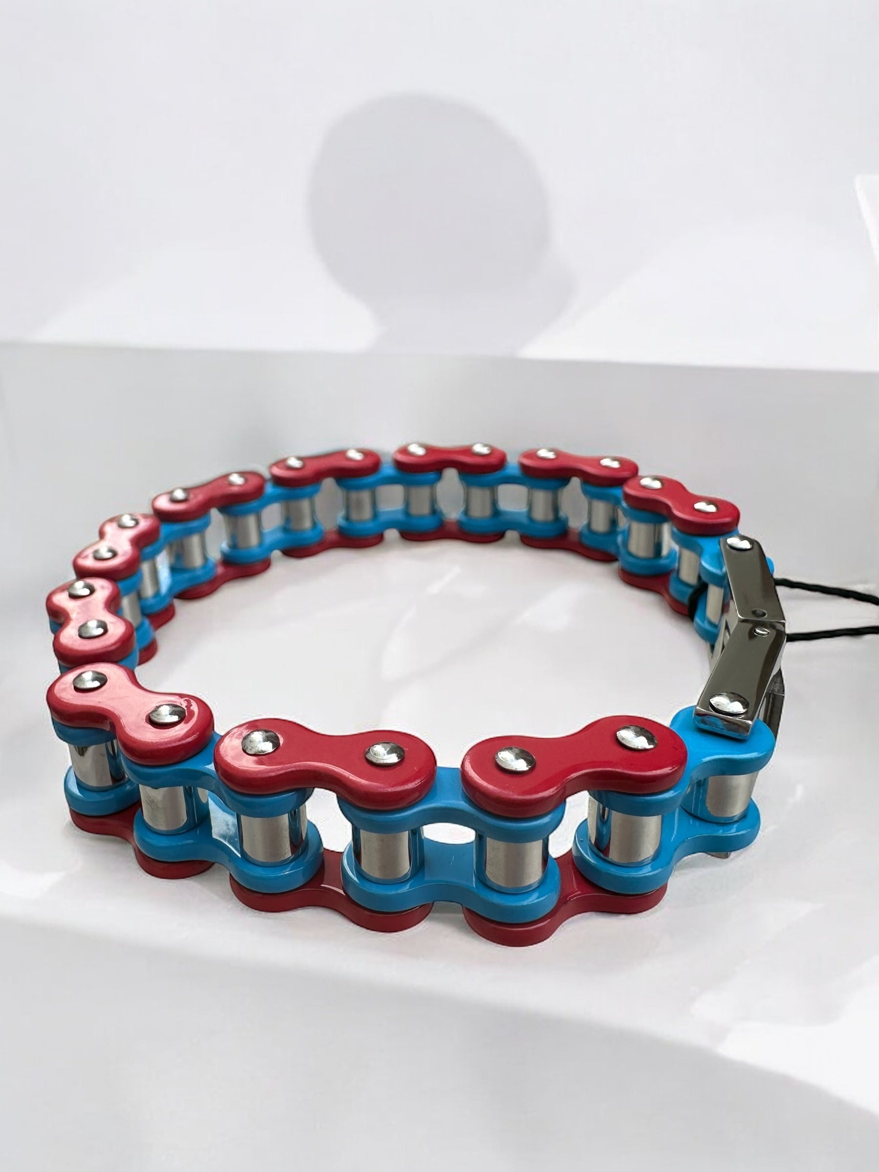 The Captain America Stainless Steel Bike Chain Bracelet | MEN ACCESSORIES | LAVISH NY | OUTFAIR | OUTFAIR