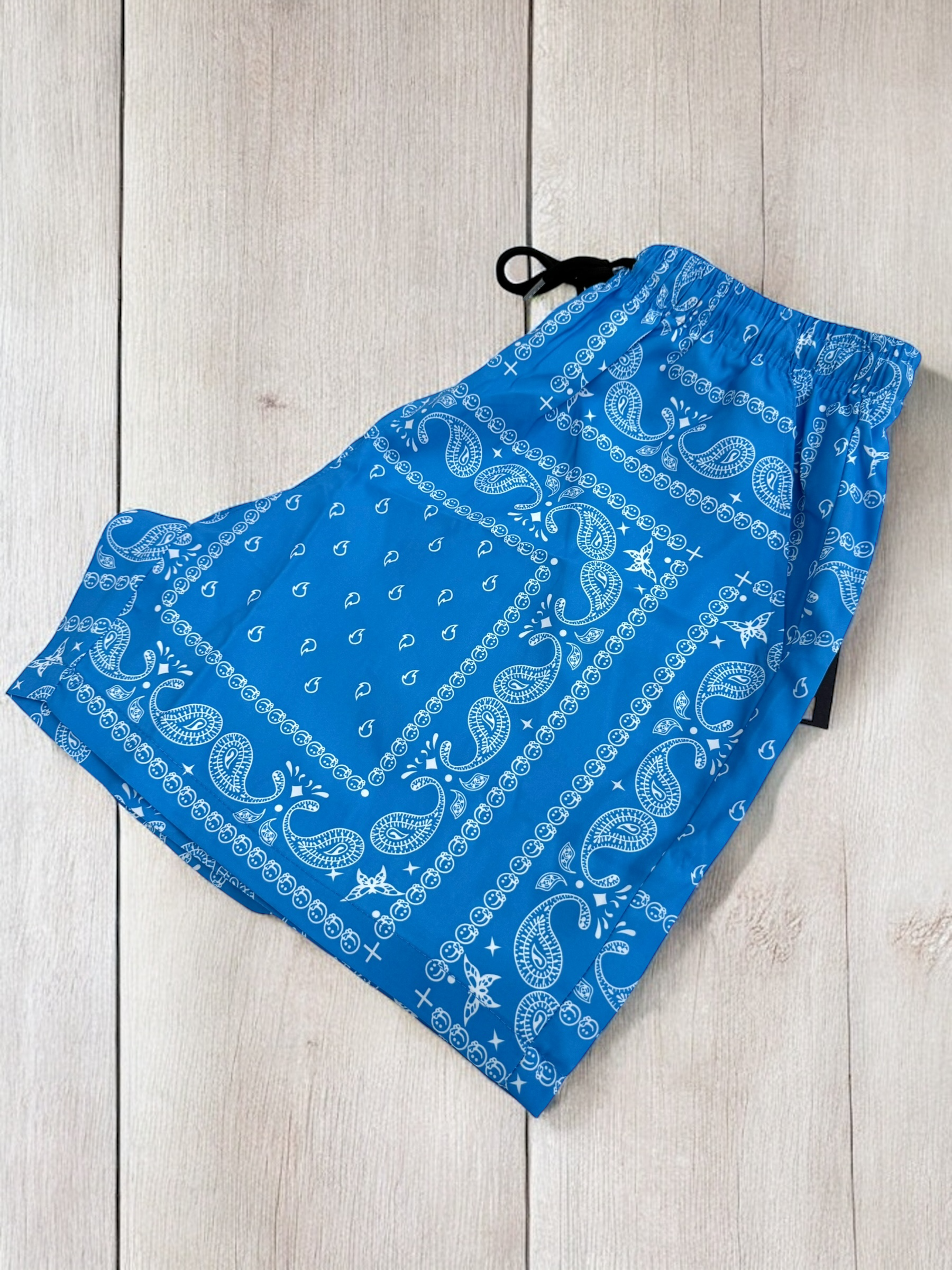 Light Blue Paisley Shorts | MEN SHORTS | LAVISH NY | OUTFAIR | OUTFAIR
