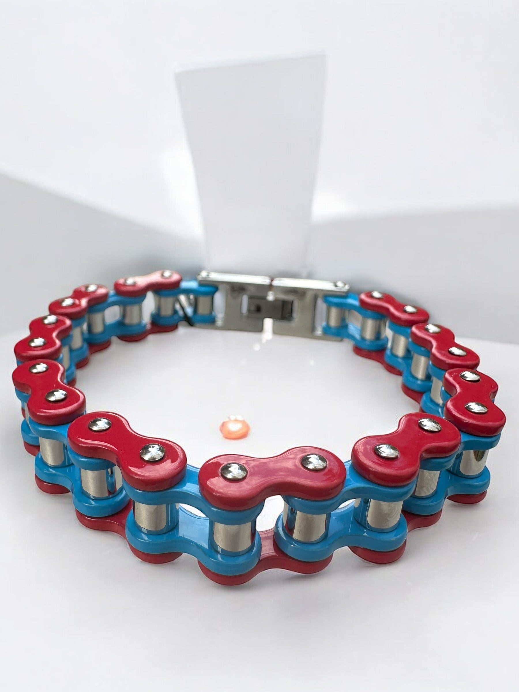 The Captain America Stainless Steel Bike Chain Bracelet | MEN ACCESSORIES | LAVISH NY | OUTFAIR | OUTFAIR
