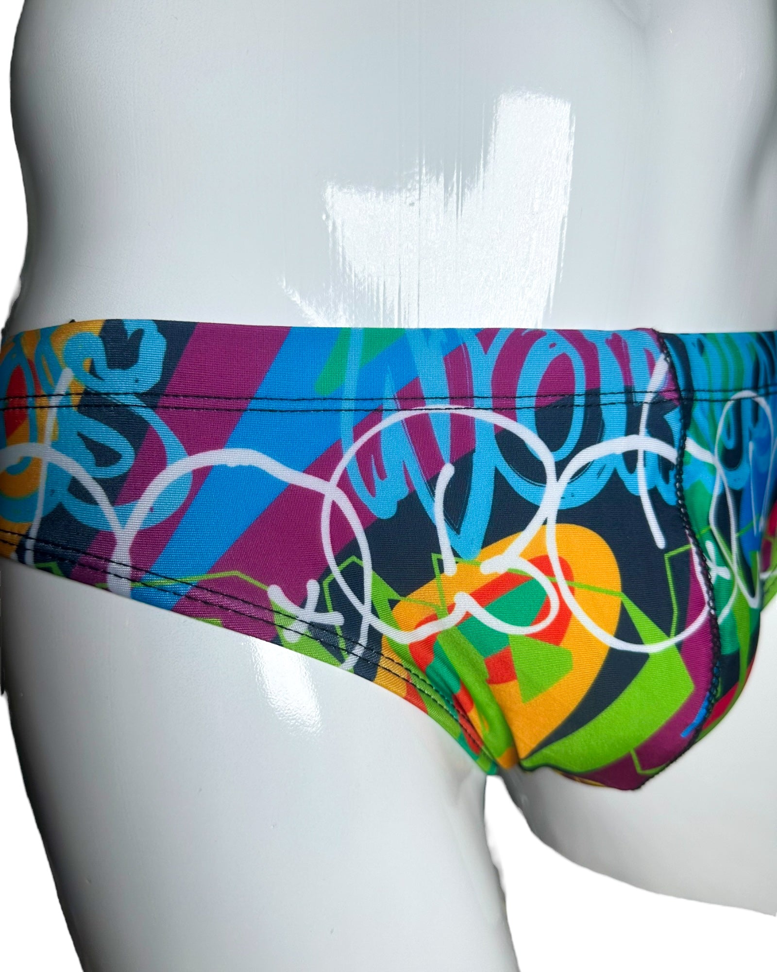 Graffiti Glamour Swim Brief | MEN SWIMWEAR | NO RUDOS | OUTFAIR | OUTFAIR