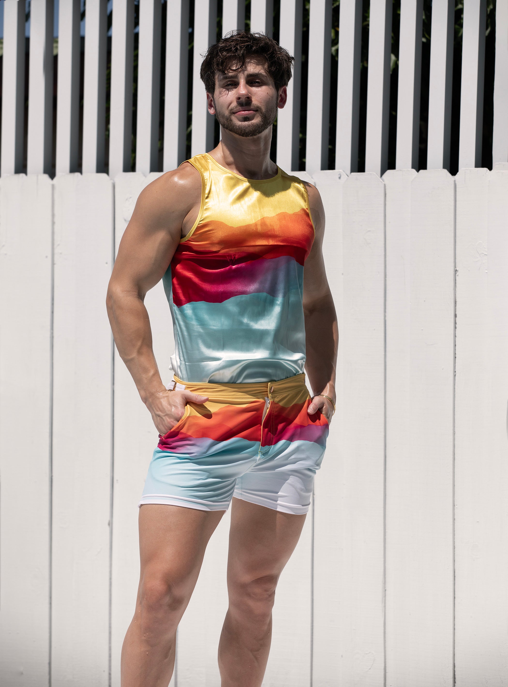 SUNSET IN COSTA BRAVA SHORTS | MEN SHORTS | KBAYO | OUTFAIR | OUTFAIR