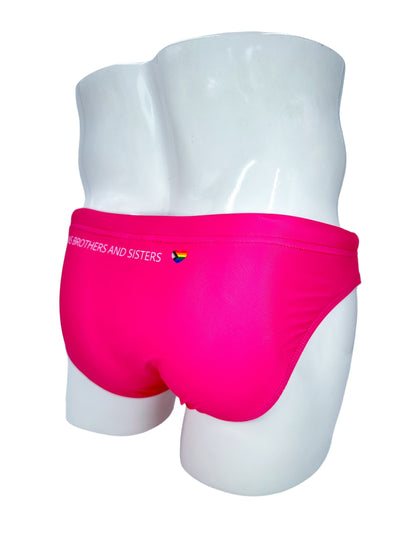 PRIDE POWER Pink Swimsuit | MEN SWIMWEAR | KBAYO | OUTFAIR | OUTFAIR