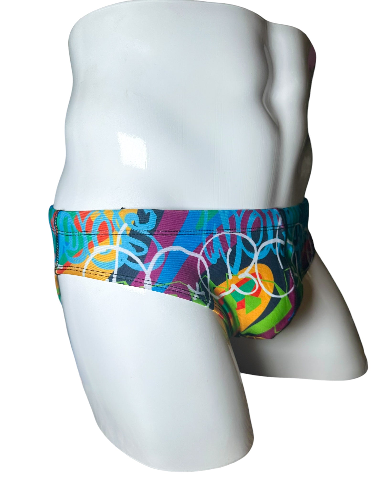 Graffiti Glamour Swim Brief | MEN SWIMWEAR | NO RUDOS | OUTFAIR | OUTFAIR