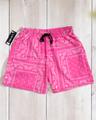 Pink Paisley Shorts