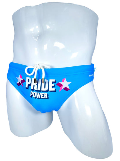 PRIDE POWER Light Blue Swimsuit | MEN SWIMWEAR | KBAYO | OUTFAIR | OUTFAIR