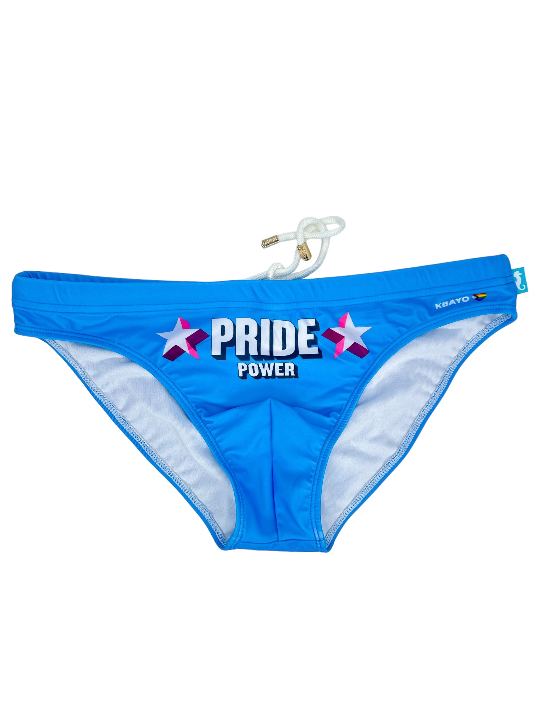 PRIDE POWER Light Blue Swimsuit | MEN SWIMWEAR | KBAYO | OUTFAIR | OUTFAIR
