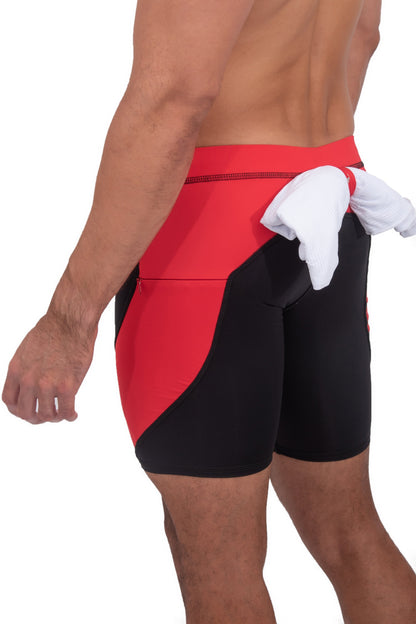 Black/Red Shorts | MEN Shorts | Matador Meggings | OUTFAIR | OUTFAIR