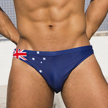 Aussie Flag Low Cut Swim Brief - view 1