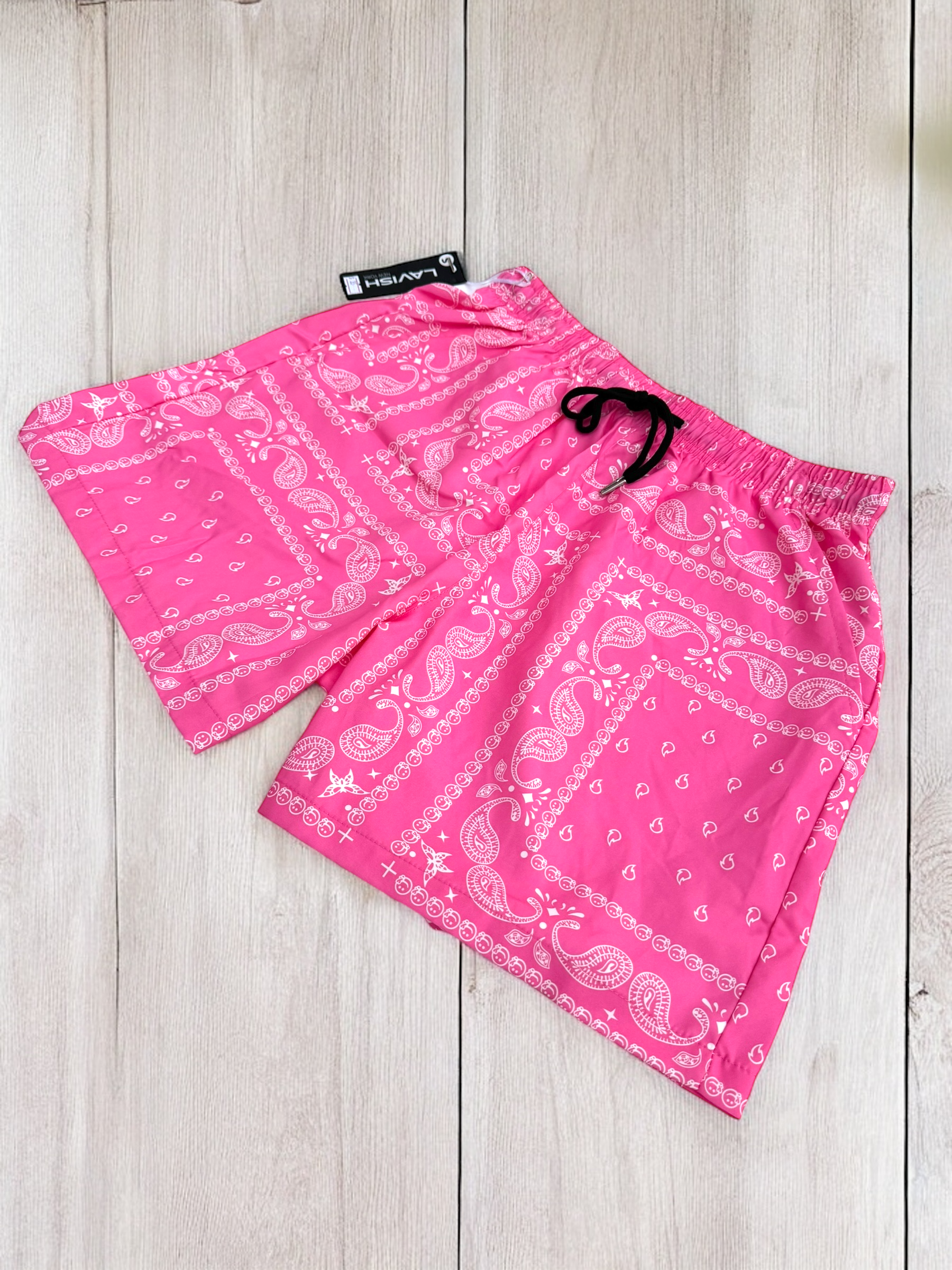 Pink Paisley Shorts | MEN SHORTS | LAVISH NY | OUTFAIR | OUTFAIR