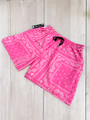 Pink Paisley Shorts