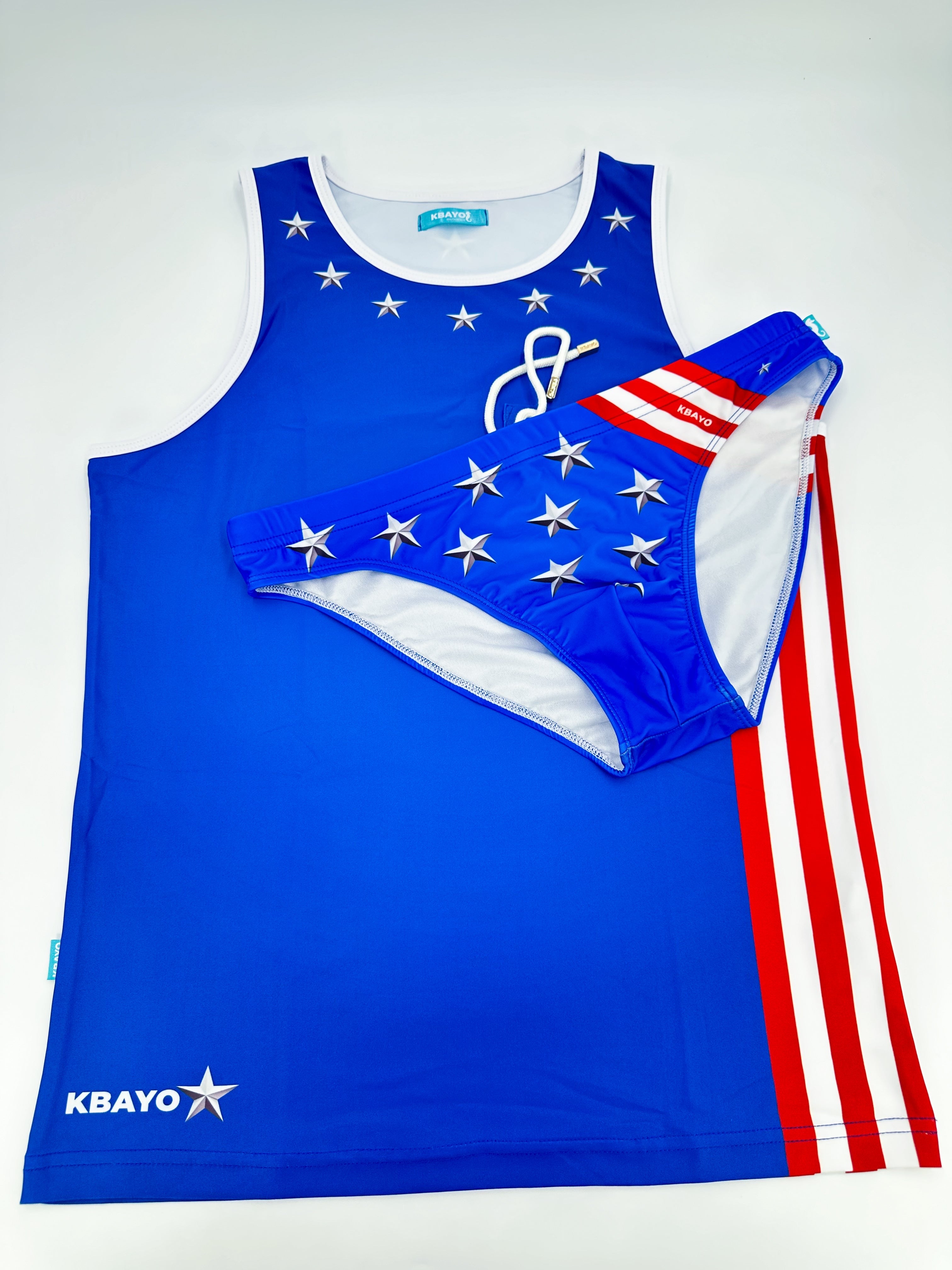 Patriot Glam Swimsuit | MEN SWIMWEAR | KBAYO | OUTFAIR | OUTFAIR