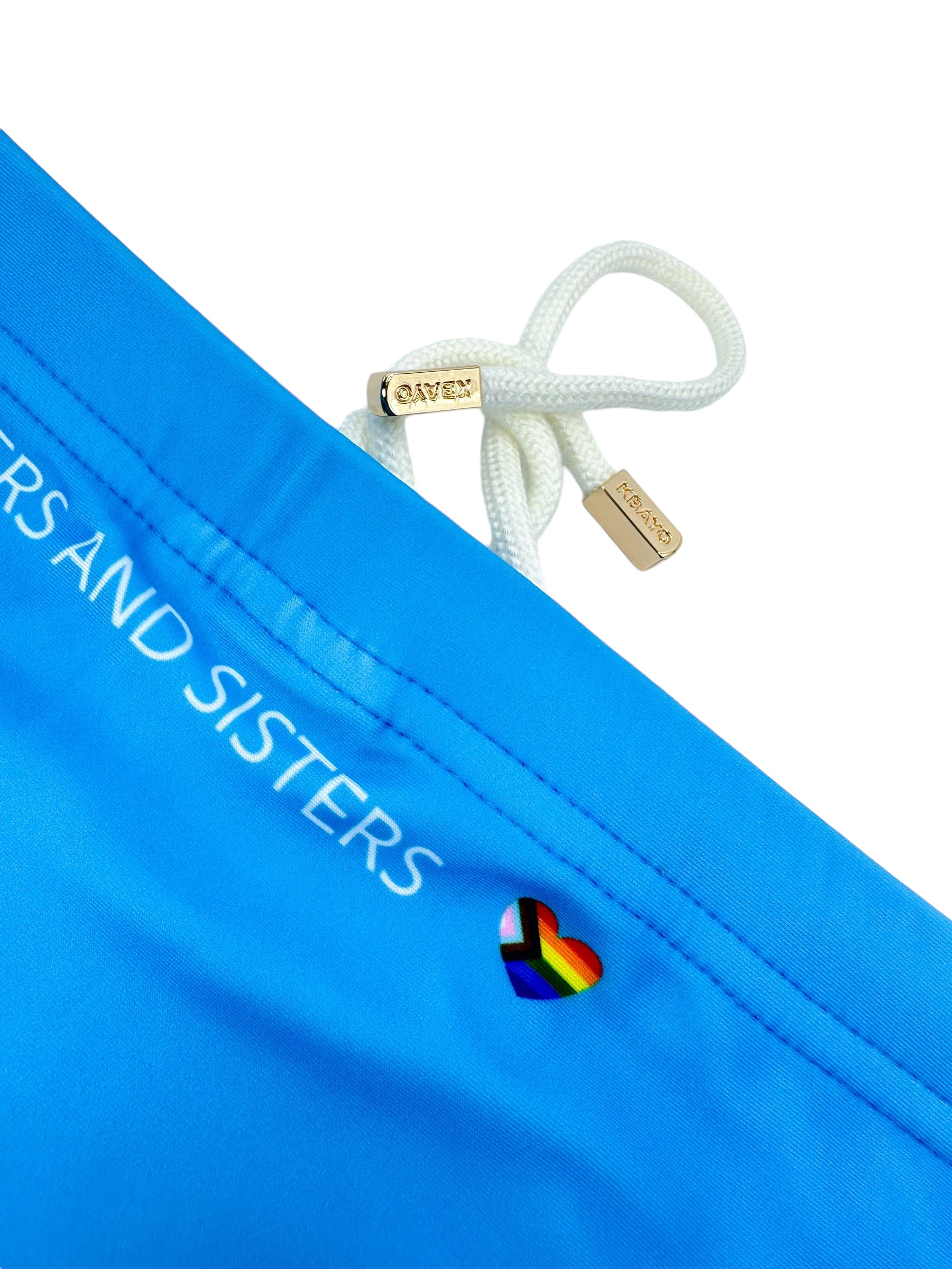 PRIDE POWER Light Blue Swimsuit | MEN SWIMWEAR | KBAYO | OUTFAIR | OUTFAIR