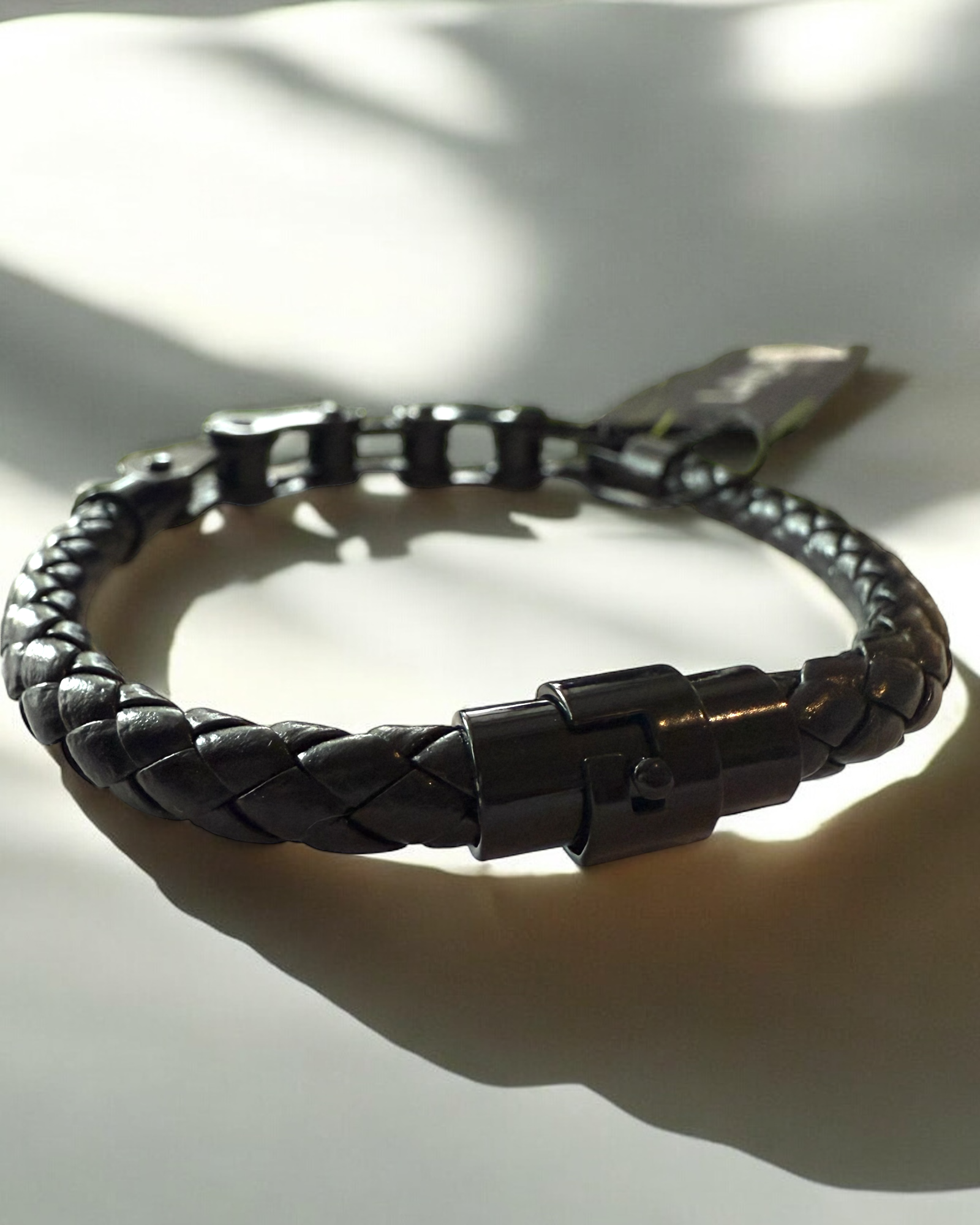 Leather and Bike Chain Bracelet | MEN ACCESSORIES | LAVISH NY | OUTFAIR | OUTFAIR