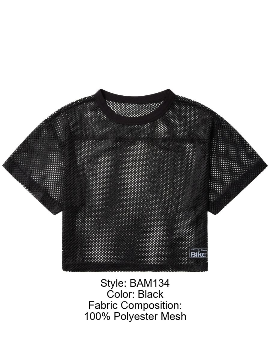 BIKE Athletic Men's activewear BAM134 Short Sleeve Practice Jersey in Bold Color Black