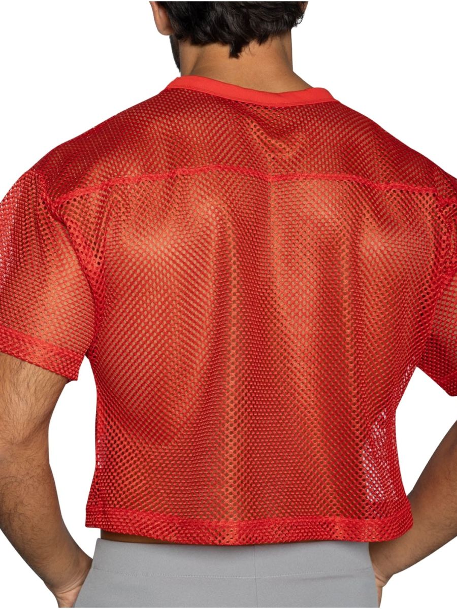 BIKE Athletic Men's activewear BAM134 Short Sleeve Practice Jersey in Color Bright Red