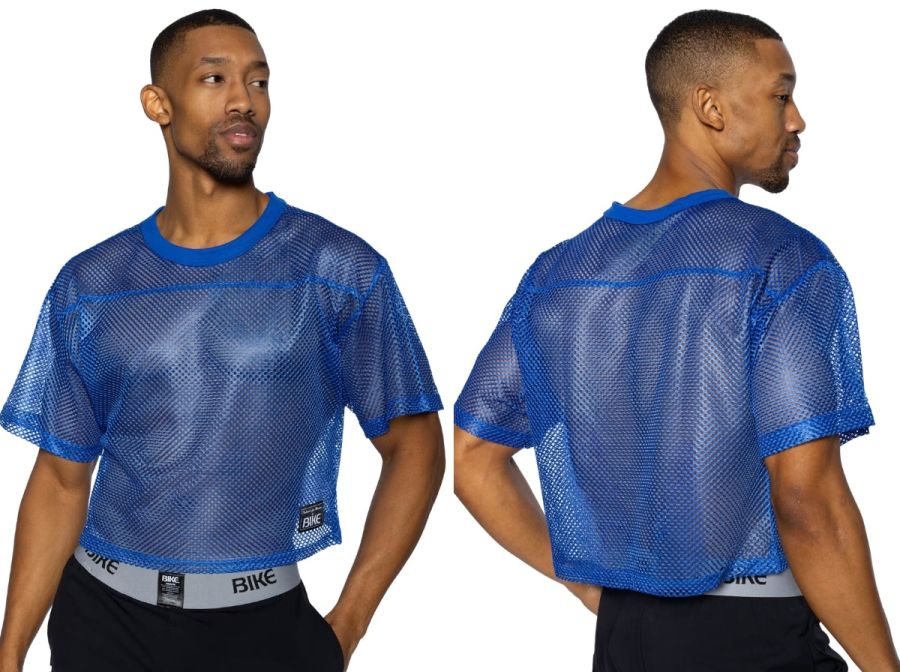 BIKE Athletic Men's activewear BAM134 Short Sleeve Practice Jersey Color Royal