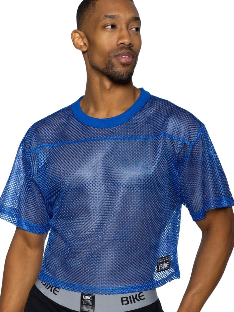 BIKE Athletic Men's activewear BAM134 Short Sleeve Practice Jersey Color Royal