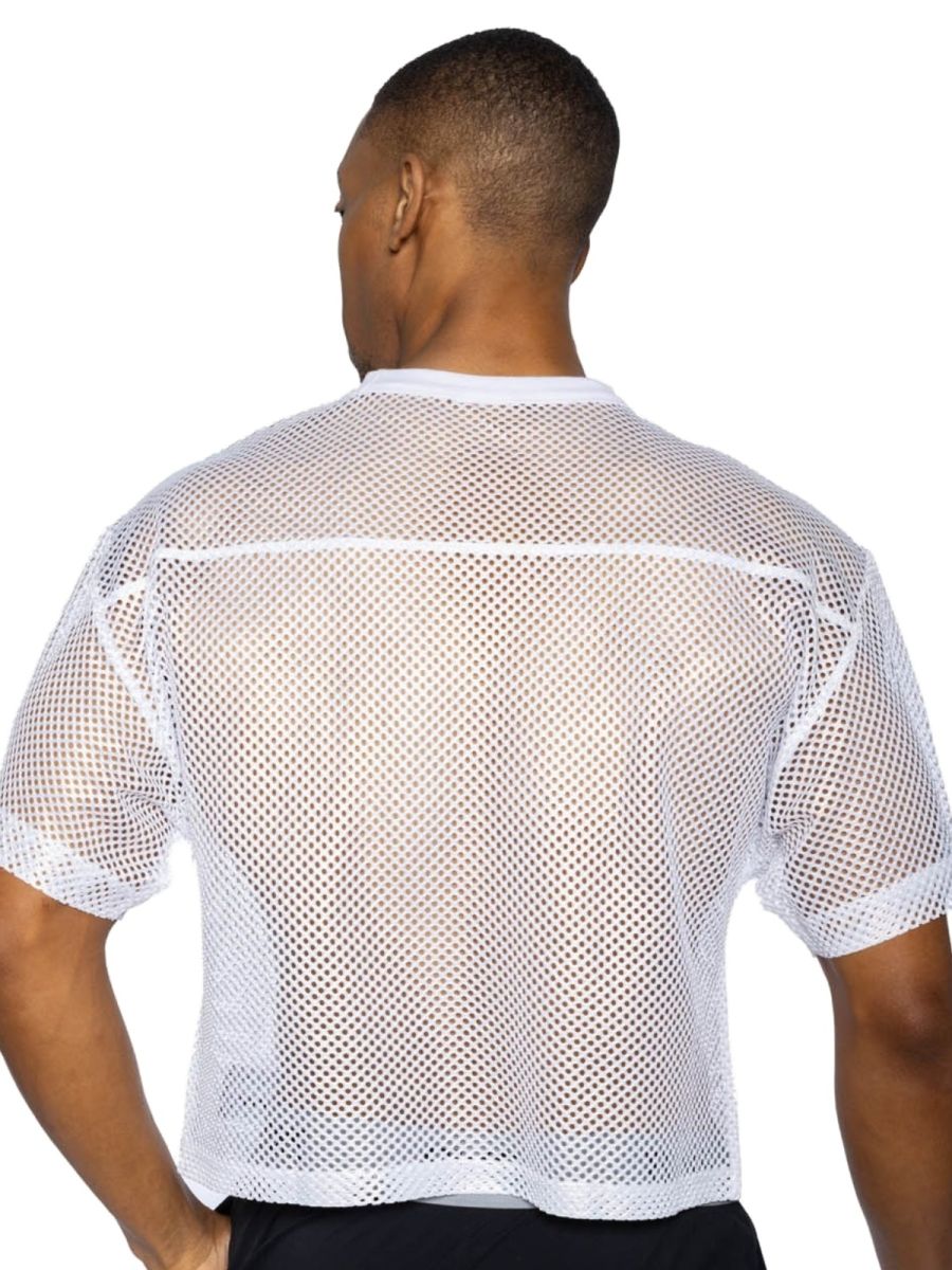 BIKE Athletic Men's activewear BAM134 Short Sleeve Practice Jersey Color Color White
