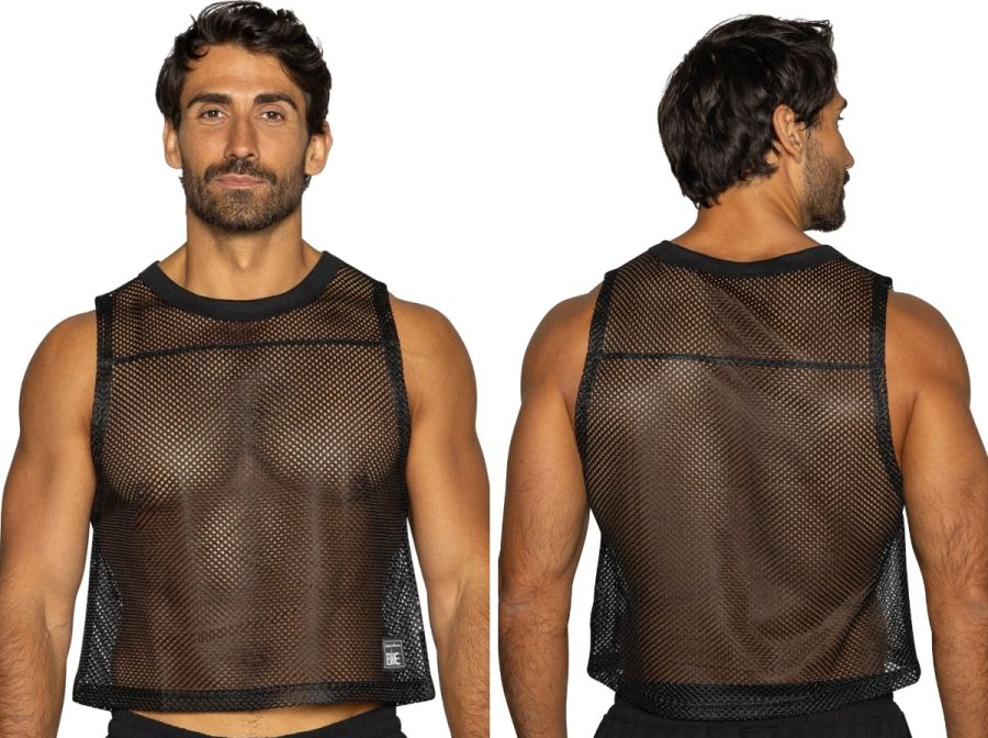 BIKE Athletic Men's activewear BAM135 Sleeveless Mesh Practice Jersey Color Color Black