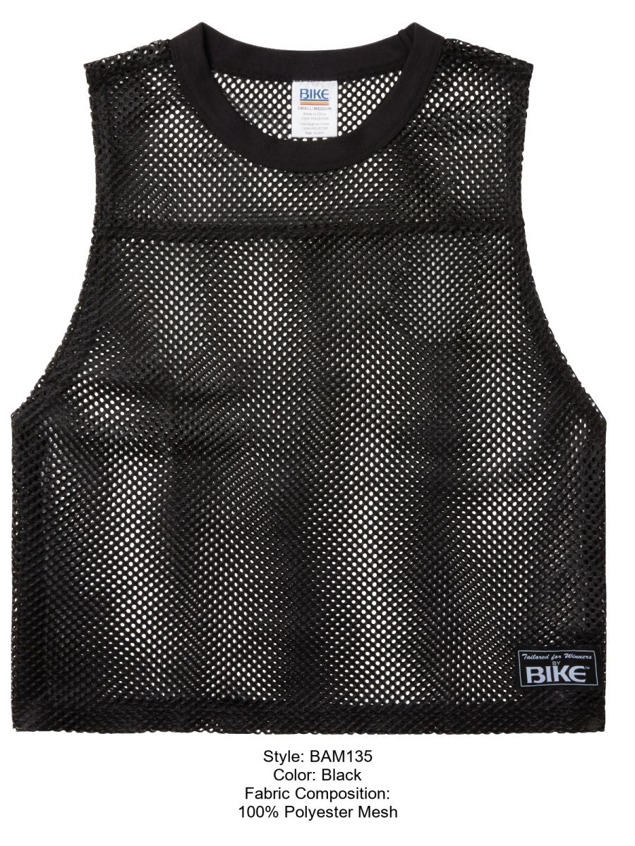 BIKE Athletic Men's activewear BAM135 Sleeveless Mesh Practice Jersey Color Color Black