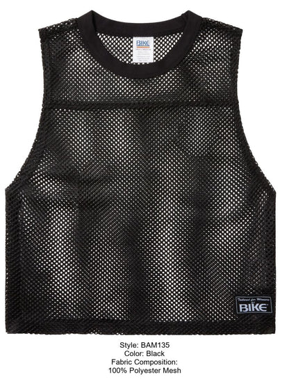 BIKE Athletic Men's activewear BAM135 Sleeveless Mesh Practice Jersey Color Color Black