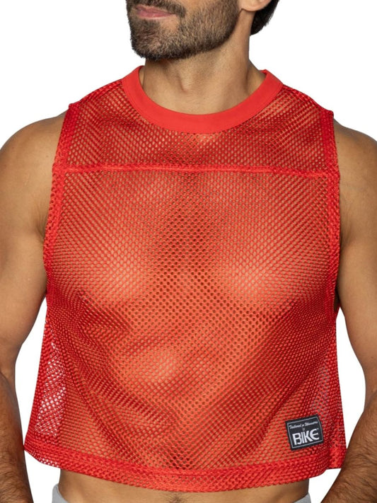 BIKE Athletic Men's activewear BAM135 Sleeveless Practice Jersey Color Color Red