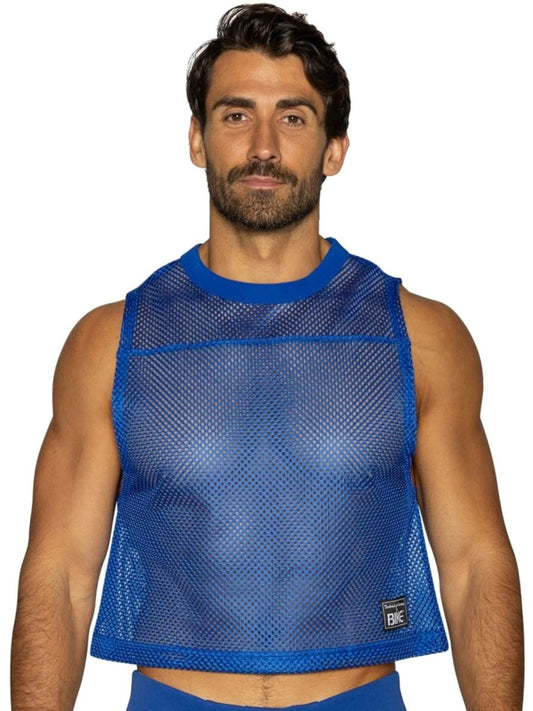 BIKE Athletic Men's activewear BAM135 Sleeveless Practice Jersey in Vibrant Royal Blue Color Royal
