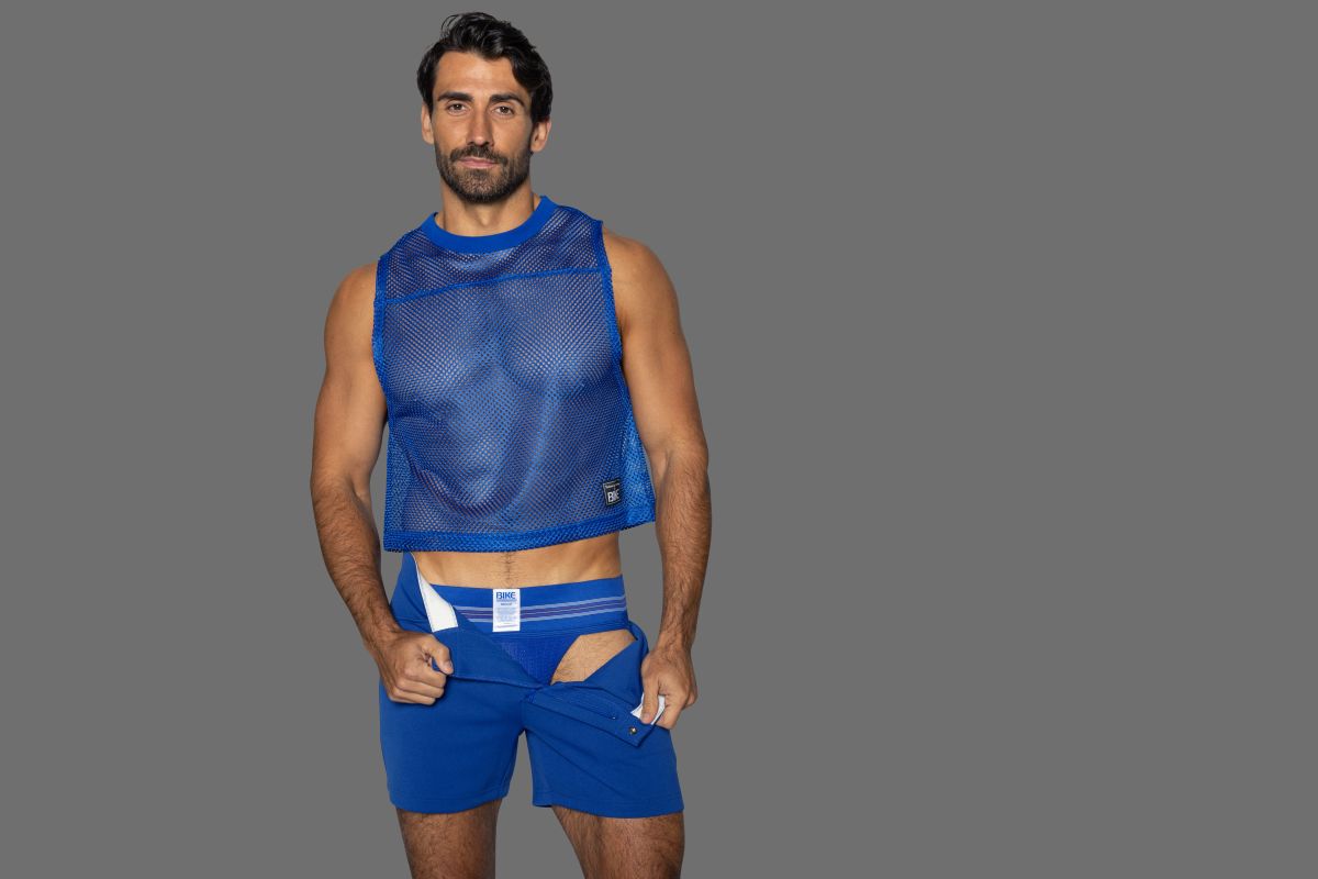 BIKE Athletic Men's activewear BAM135 Sleeveless Practice Jersey in Vibrant Royal Blue Color Royal