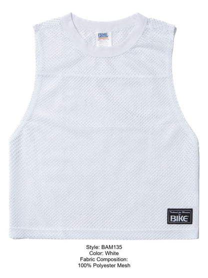 BIKE Athletic Men's activewear BAM135 Sleeveless Practice Jersey - Performance Color White