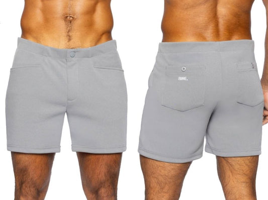 BIKE Athletic Men's activewear BAM207 Coaches Short 5 inch Inseam Color Color Gray