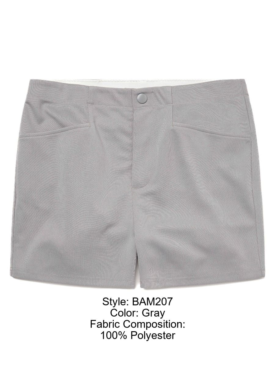 BIKE Athletic Men's activewear BAM207 Coaches Short 5 inch Inseam Color Color Gray
