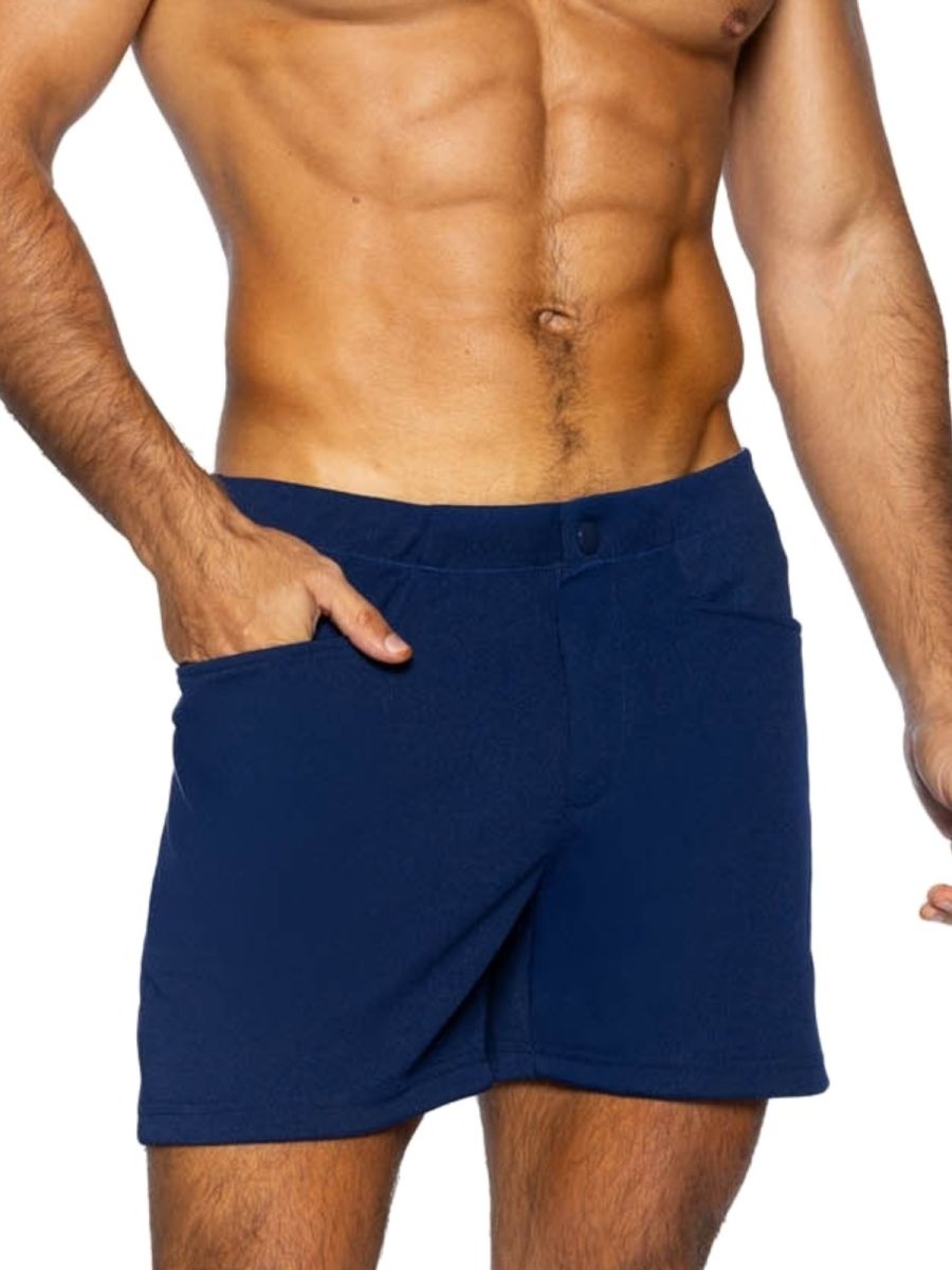 BIKE Athletic Men's activewear BAM207 Coaches Short 5 inch Inseam Color Color Navy - view 4