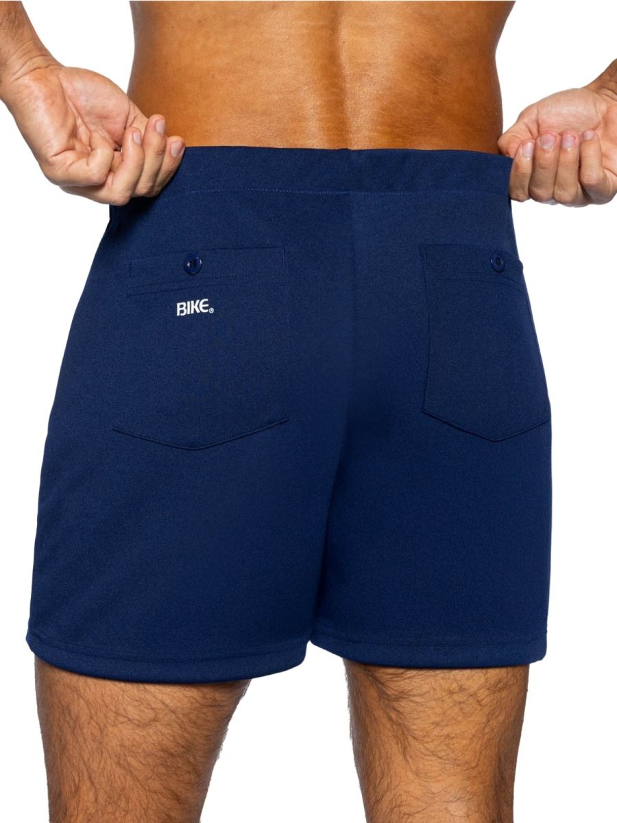 BIKE Athletic Men's activewear BAM207 Coaches Short 5 inch Inseam Color Color Navy