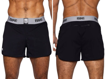BIKE Athletic Men's activewear BAM225 Peek-a-boo Jock Short Color Black
