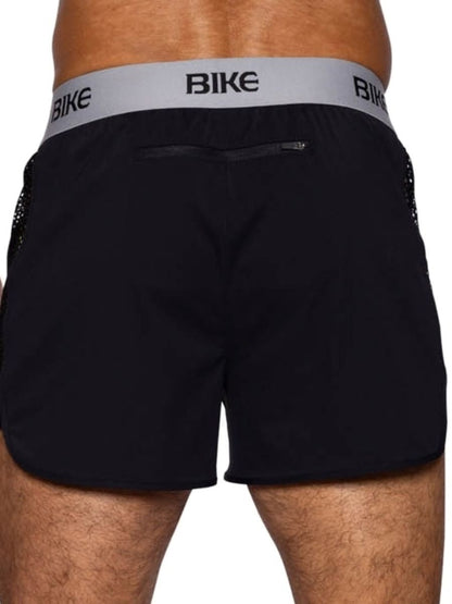 BIKE Athletic Men's activewear BAM225 Peek-a-boo Jock Short Color Black