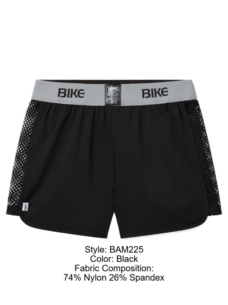 BIKE Athletic Men's activewear BAM225 Peek-a-boo Jock Short Color Black