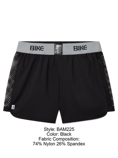 BIKE Athletic Men's activewear BAM225 Peek-a-boo Jock Short Color Black