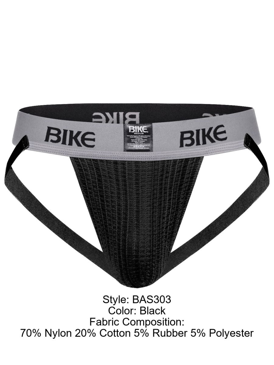 BIKE Athletic Men's Underwear BAS303 Classic Jockstrap Color Black