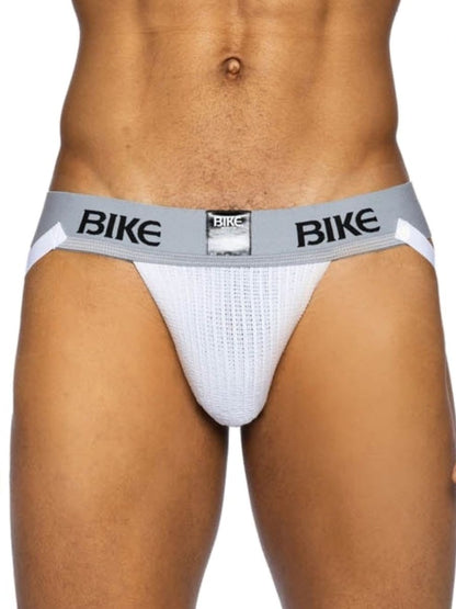 BIKE Athletic Men's Underwear BAS304 Classic Jockstrap Color White