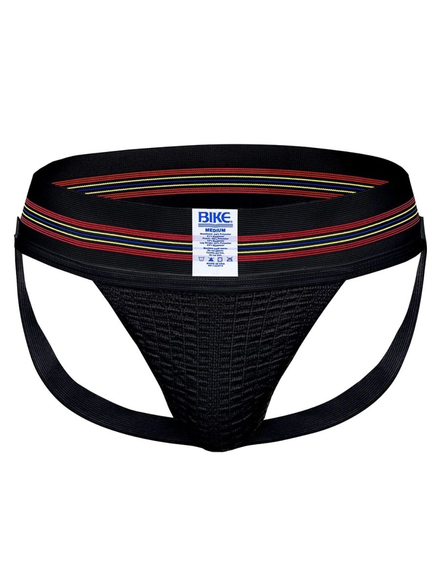 BIKE Athletic Men's Underwear BAS306 Original Number 10 Jockstrap - Color Color Black