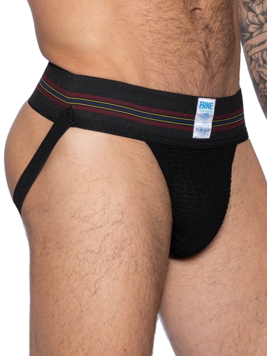 BIKE Athletic Men's Underwear BAS306 Original Number 10 Jockstrap - Color Color Black
