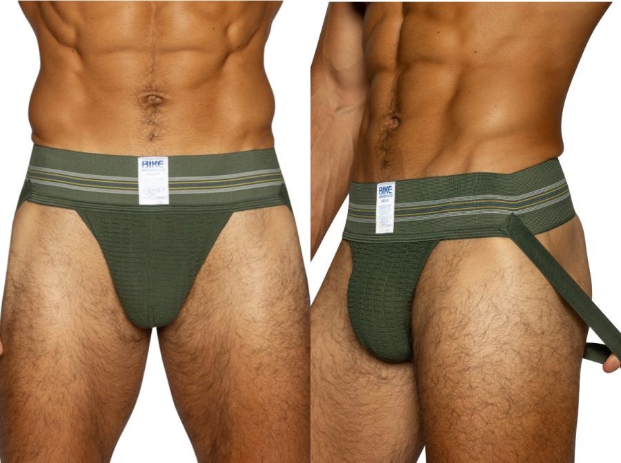 BIKE Athletic Original Number 10 Jockstrap - Olive
