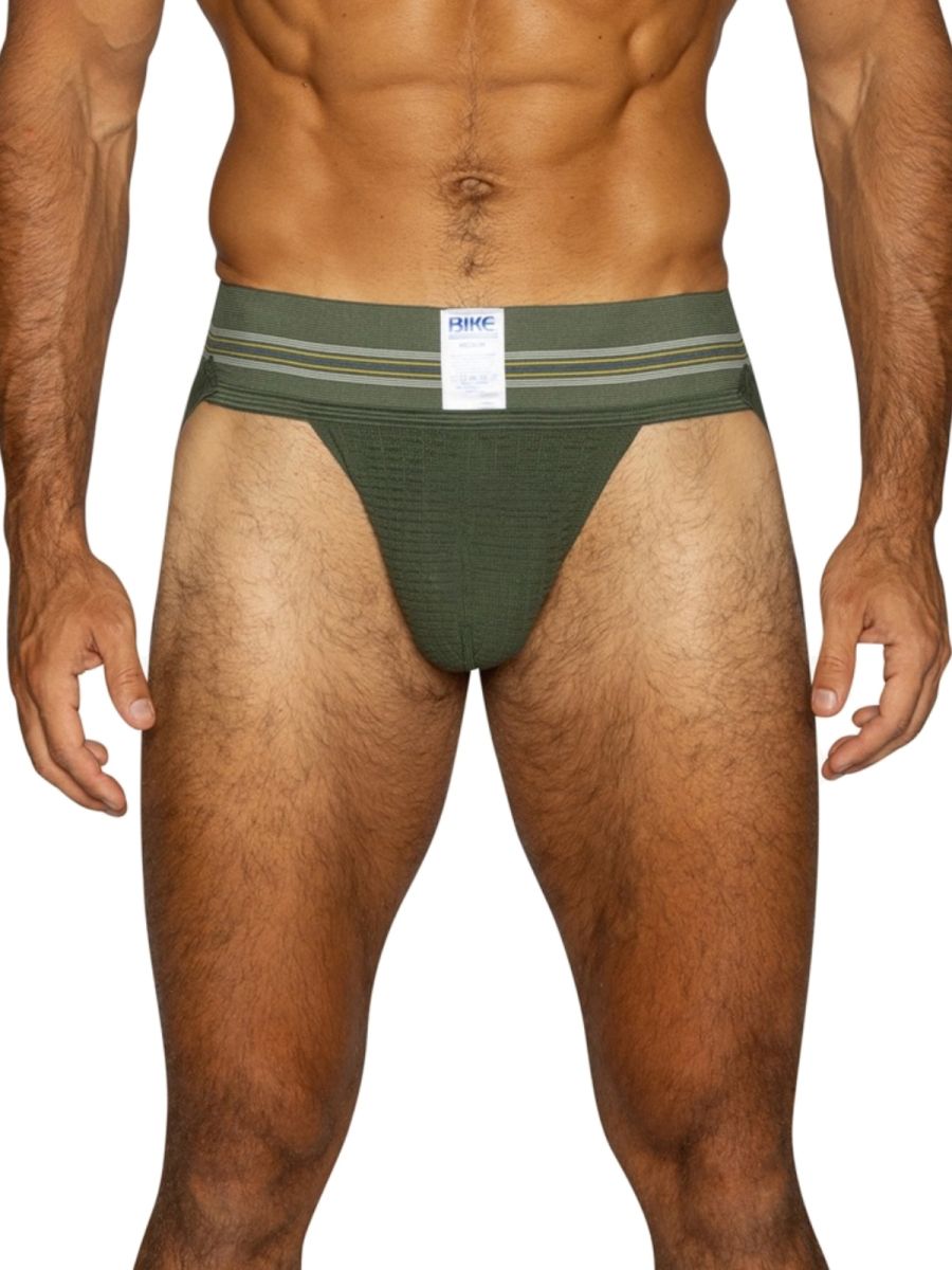 BIKE Athletic Original Number 10 Jockstrap - Olive