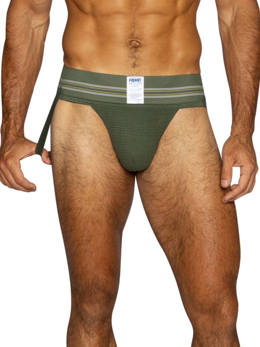 BIKE Athletic Original Number 10 Jockstrap - Olive